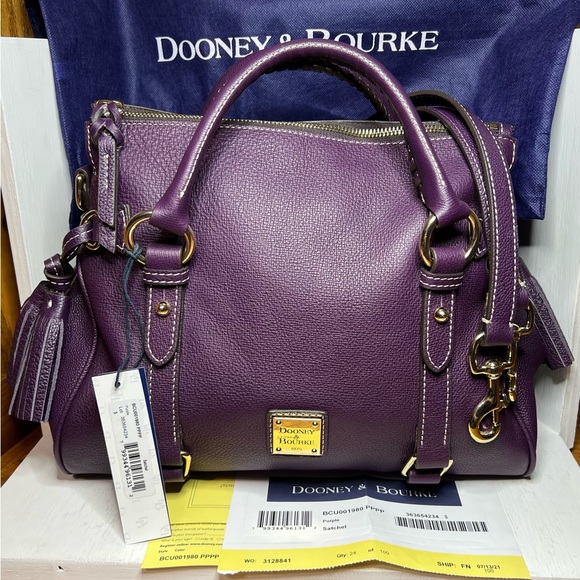 Dooney & Bourke Handbags - Dooney & Bourke Purple Small Satchel
